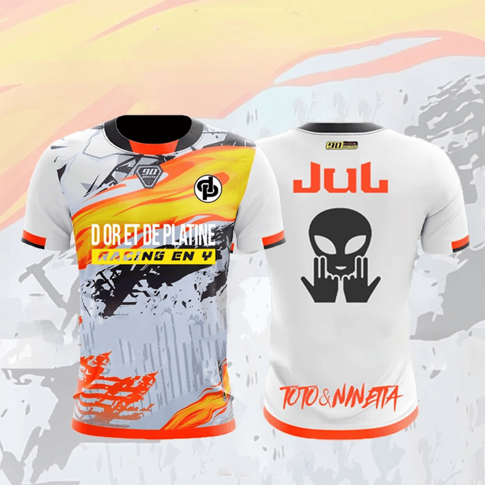 Maillot JUL Football Shirt WHITE D'or et de Diamant