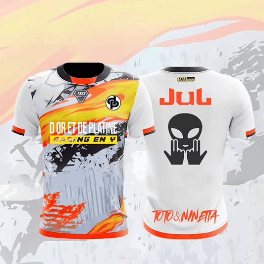 Maillot JUL Football Shirt WHITE D'or et de Diamant